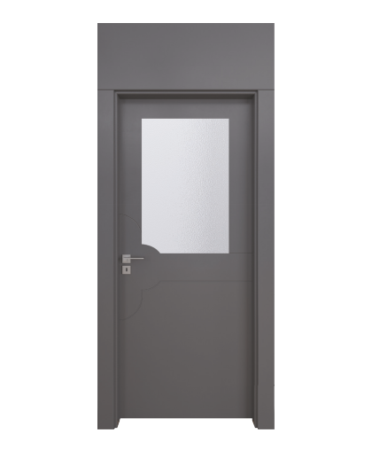 BY-260 Porte intérieure Laqué Vitrée